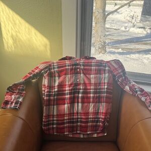 Tommy Hilfiger Red White and Blue Plaid Shirt